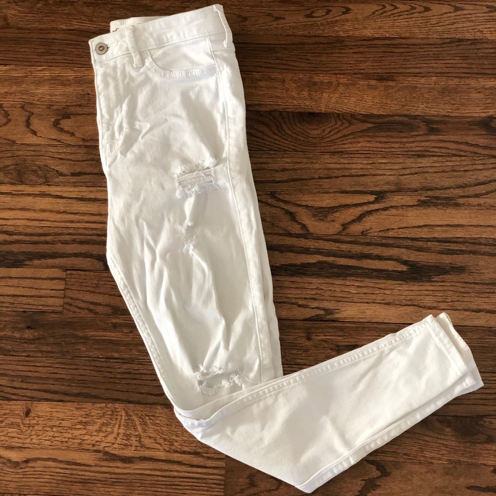 High Rise Super Skinny Ripped Hollister Jeans
